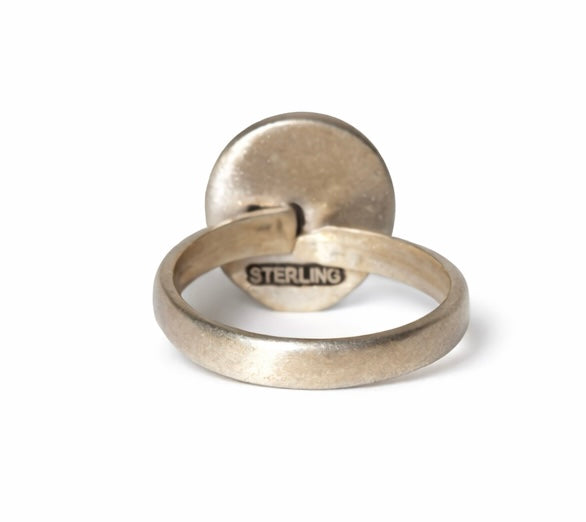 Pear-Shaped #8 Turquoise Adjustable Ring