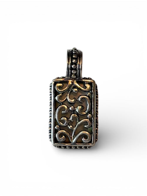 Mother of Pearl Pendant with a Caged Back