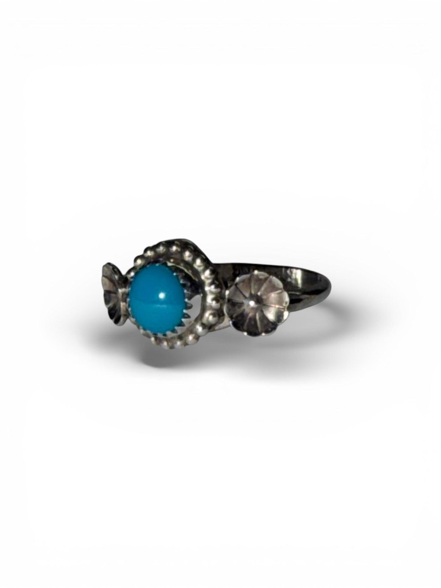 Sterling Silver Turquoise Ring Size 7.5